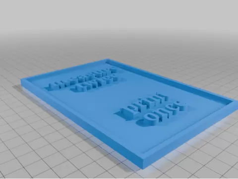 3D print plaque