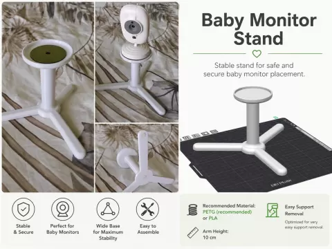 Universal Baby Monitor Stand – Magnetic Ready