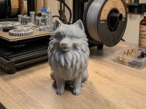 Samoyed Statue