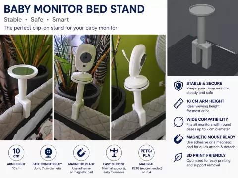 Universal Baby Monitor Crib Stand
