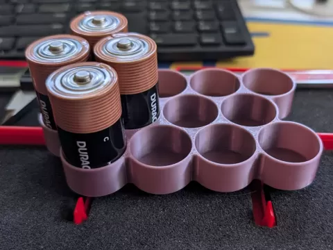 C Cell Battery Holder