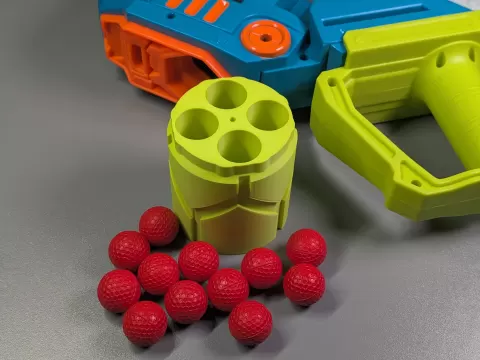 RIVAL Super Shell -- 87 FPS -- NERF Doom Cannon (Rebel Ops)
