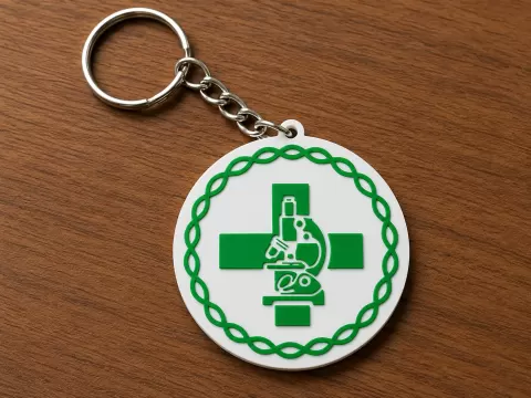 Chaveiro Biomedicina - Acessório Profissional