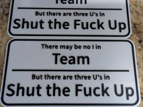 There may be no I in Team...