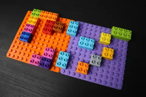 Lego Duplo build plate (customizable)
