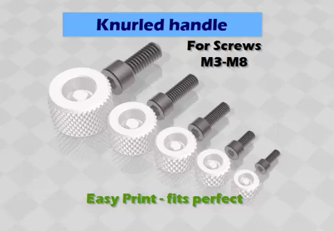 Knurled handle for Socket Head Cap Screw