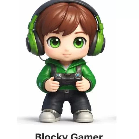 Blocky Gamer – Cute Boy STL