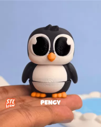 Flexi articulated penguin - Standing pose