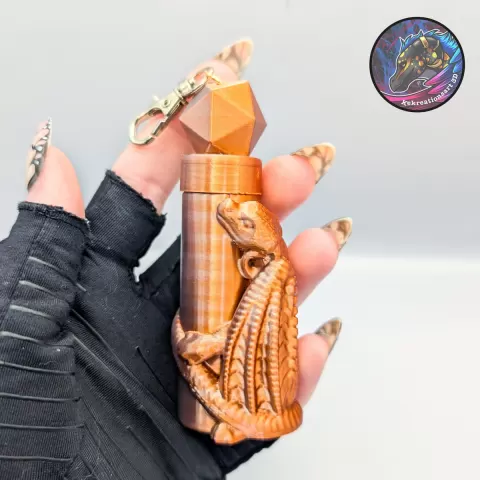 dragon chapstick container