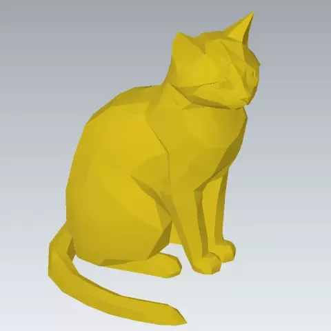Low Polygons Cat v2