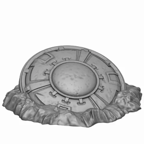 Crashed UFO by Karl Perrotton