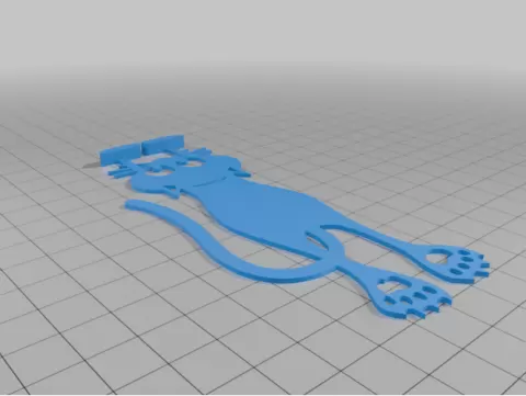 kitty cat-shaped bookmark