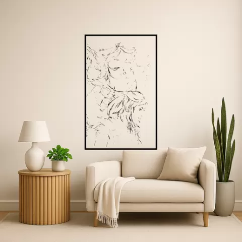 God of War's Kratos God Of Wars Kratos Freya Wall Art Framed