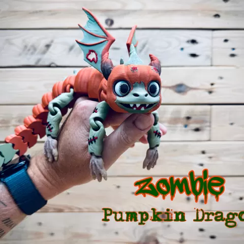 Zombie Pumpkin Dragon by ENIQUE3D