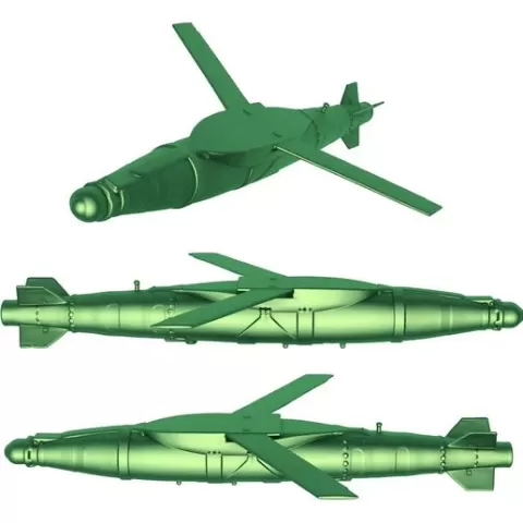 RS72 / DAM Smart Bombs / GBU-62 JDAM / missile stl / Missile Launcher / Air Intercept Missile