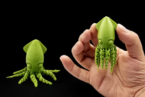 Calamar de 9g - Squid - Petit jouet à tentacules mobiles - seulement 9g