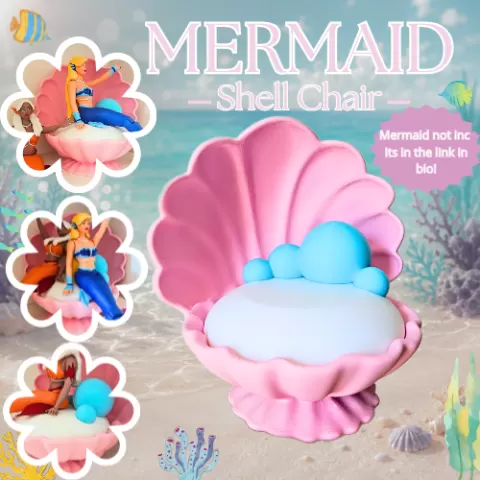 Mermaid Pearl Shell Chair