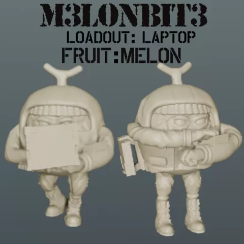 Delta Fruit: M3lonBit3 Melon Commando Laptop Loadout by Yerman Munoz