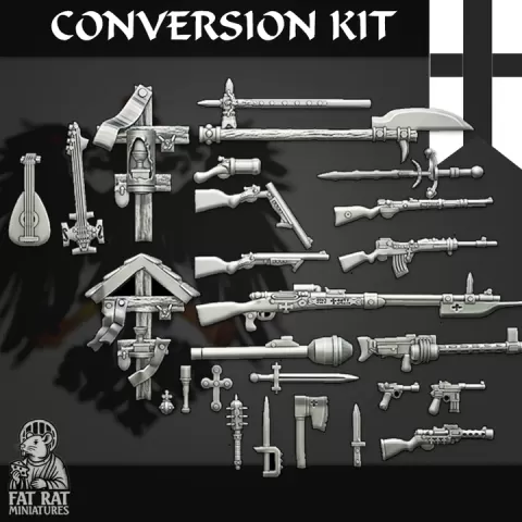 TRENCH KNIGHTS CONVERSION KIT by FatRatMiniatures