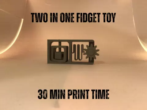 Two in one fidget toy.