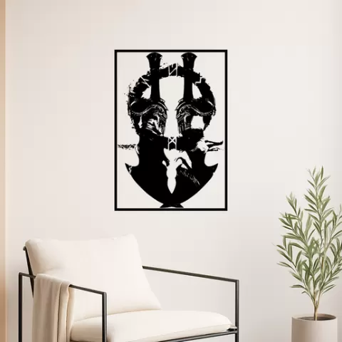 God of War's Kratos God Of Wars Kratos Berserker Armor Wall Art Framed