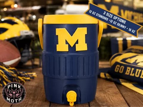 Michigan Wolverines Koozie - Snap in Logo
