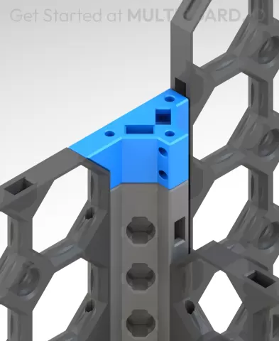 T - Left Side - End Cap - Multiboard Beam