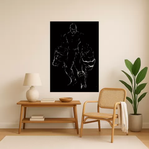 God of War's Kratos God Of Wars Kratos Ares Wall Art Framed