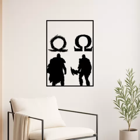 God of War's Kratos God Of Wars Kratos Ares Wall Art Framed