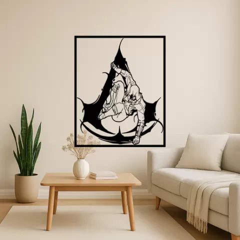 Assassin's Creed's Ezio Auditore Assassins Creeds Ezio Auditore The Assassins Cross Wall Art Framed