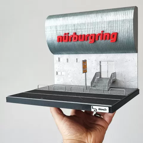 Nurburgring Diorama for Hot Wheels and 1:64 Diecast Cars & Figure
