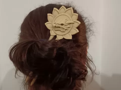 Dragon Lotus Hair Pin