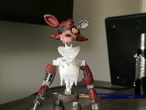 FNAF withered foxy articulated action figure