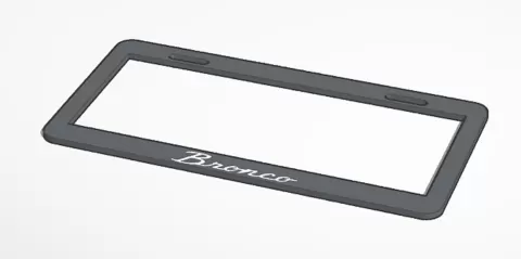 Bronco License Plate Frame