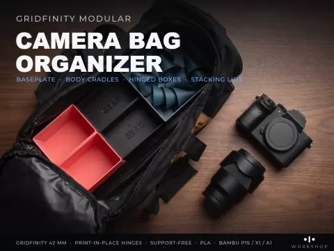 Gridfinity Modular Camera Bag Organizer