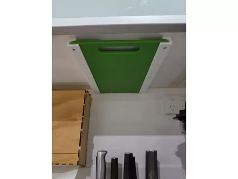 Under shelf sliding storage rails