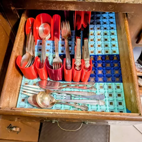 Gridforge Modular Silverware/Flatware/Cutlery Organizer