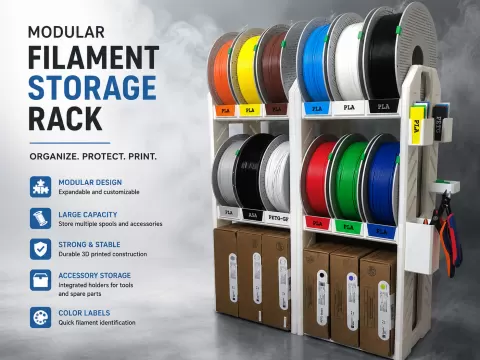 Modular Filament Storage Rack