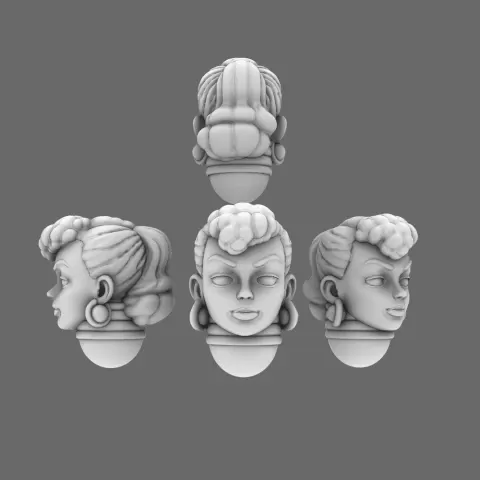Legion of Barb Vintage Fashion Doll Heads