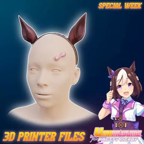 Special Week Cosplay Ears and Crown Accessories Uma musume: Pretty Derby by Maksim Nedbai