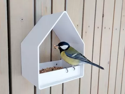 Vogelfutterhaus - Bird feeder house - Set 2 von 3