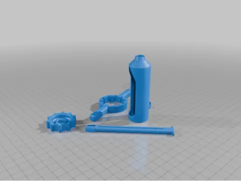 Ratcheted Toothpaste Tube Squeezer with ergonomic handle