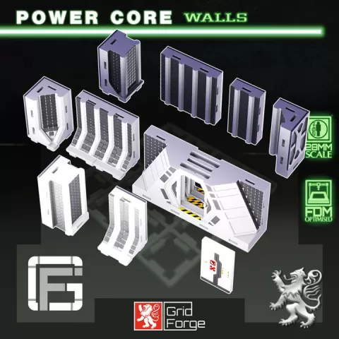 GridForge - Walls - Power Core by 2nd Dynasty