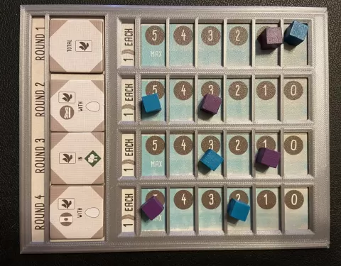 Wingspan End of Round Goals Frame