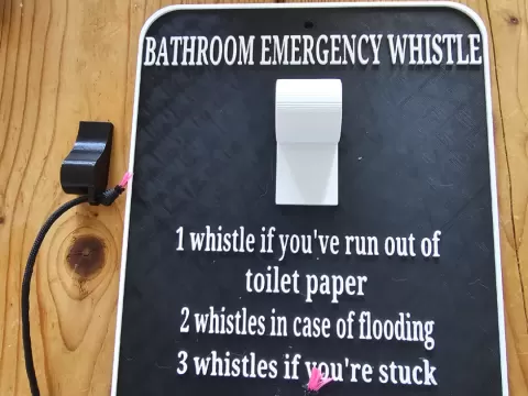 Bathroom Emergency Whistle