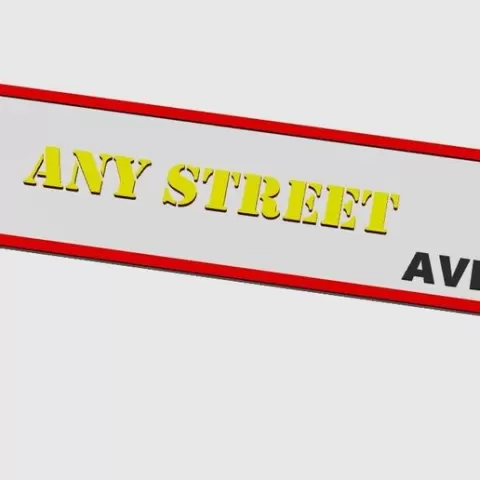 street sign,