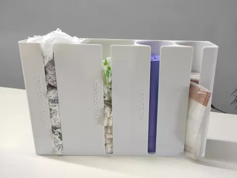 TRASH BAG DISPENSER-(Supermarket Bags + Roll Bag)