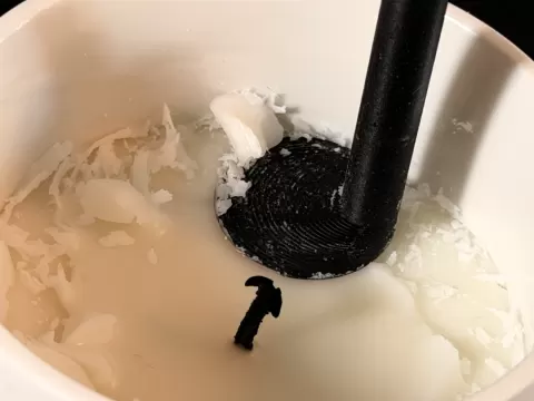 Candle wax scraper