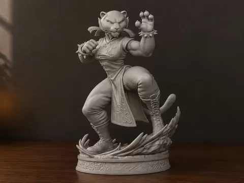 Tigress Inspired Martial Warrior – 3D Model