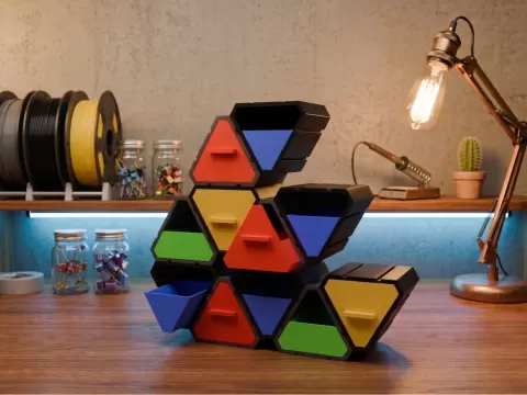 Modular Triangular Drawer System